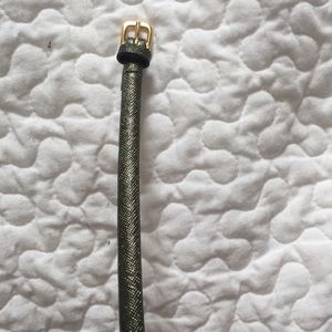 J Crew Hunter Green Belt sz S